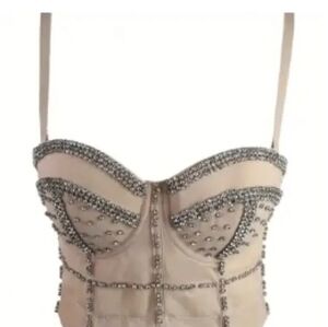 Rhinestone Cami Crop Top